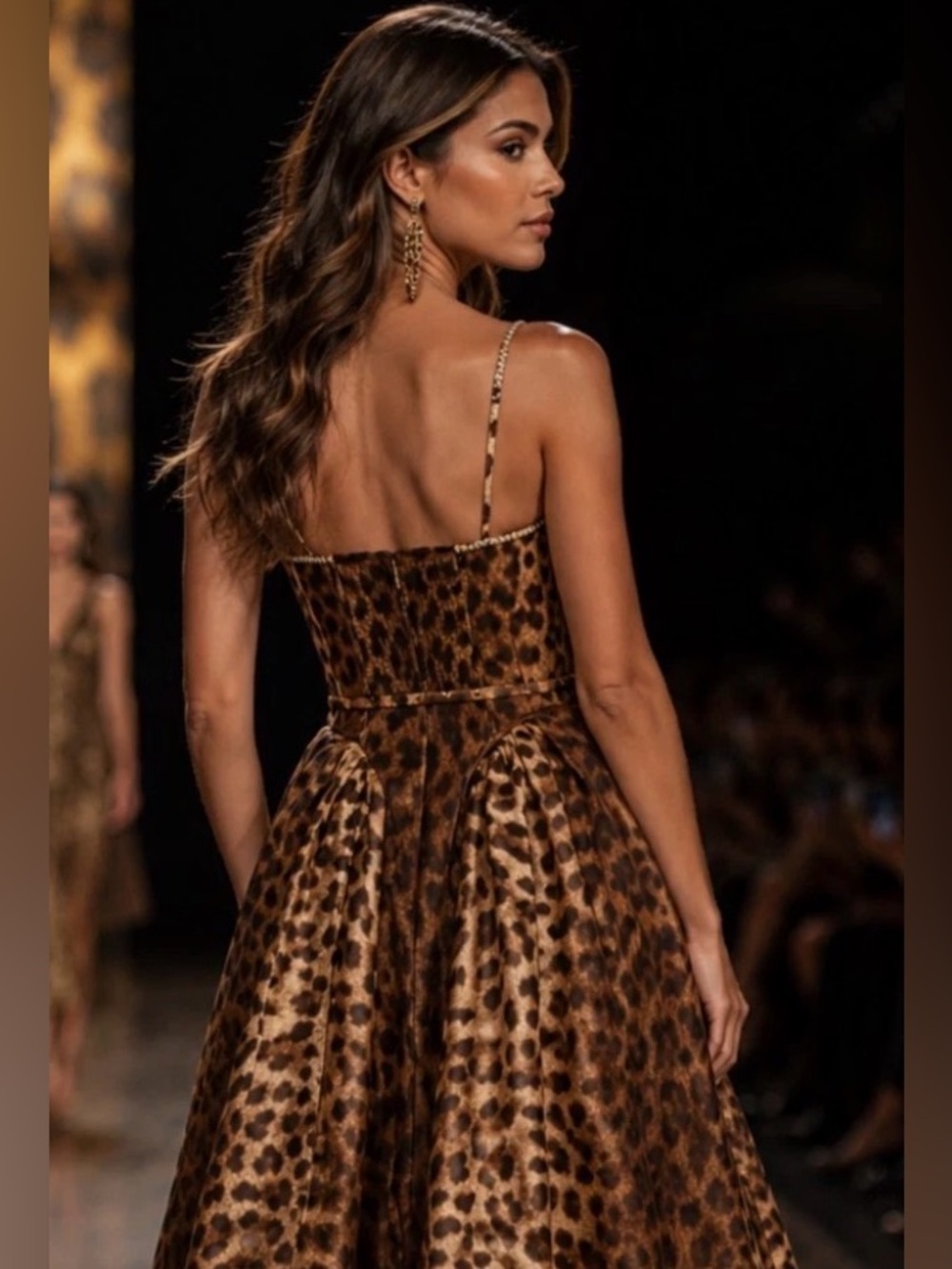 Zimmermann Size 3 Brown Leopard Print Dress - Picture 4 of 14